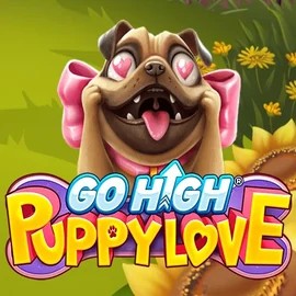 Official Slots logo: Go High Puppy Love by RubyPlay at Instant Casino
