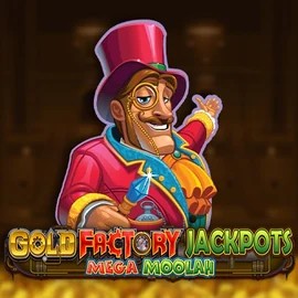 Gold Factory Jackpots Mega Moolah slot icon by Aurum Signature Studios, available at Instant Casino