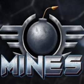 Mines slot logo by Turbo Games at Instant Casino