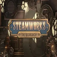 Steamworks The Workshop logo – Slots by Peter & Sons at Instant Casino