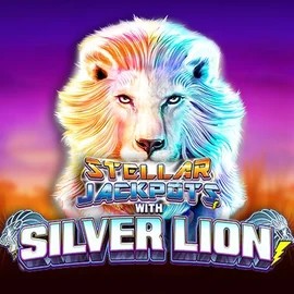 Stellar Jackpots with Silver Lion logo by Lightning Box Game Instant Casino